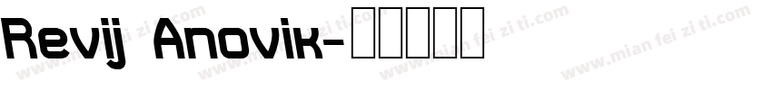 Revij Anovik字体转换